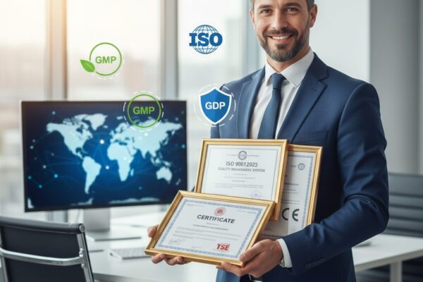 Kalite belgeleri Kalite belgeleri alarak başarıyı yakalamış bir işletmeci