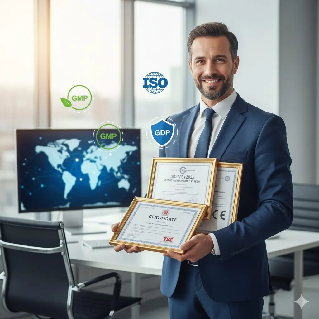 Kalite belgeleri alarak başarıyı yakalamış bir işletmeci