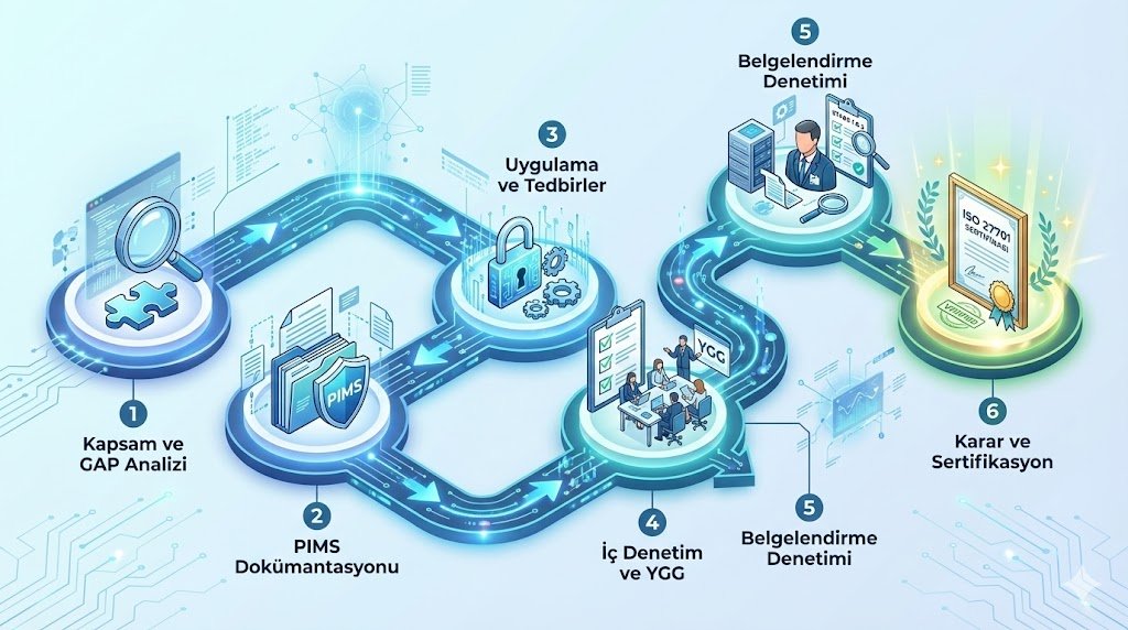 ISO/IEC 27701 ISO 27701 Kişisel Veri Yönetim Sistemi (PIMS) belgesi nasıl alınır