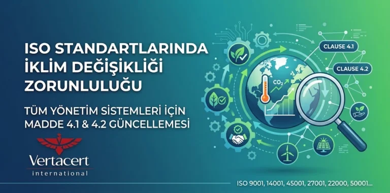 iso iklim degisikligi ISO Standartlarında İklim Değişikliği Zorunluluğu: Madde 4.1 & 4.2 Rehberi