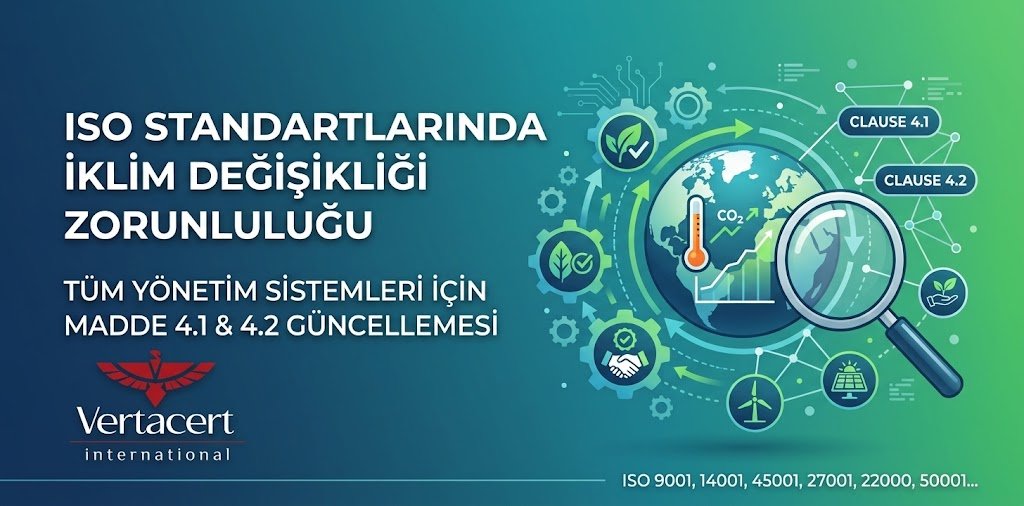 ISO Standartlarında Yeni Dönem: İklim Değişikliği Şartı (Madde 4.1 & 4.2) Tüm Sistemler İçin Zorunlu Oldu